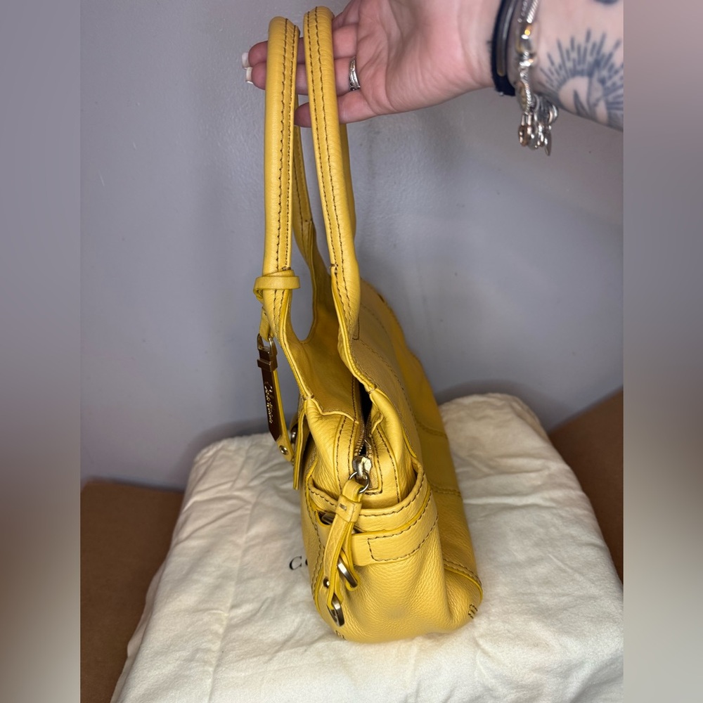 Cole Haan Vibrant Yellow Shoulder Bag - Picture 2 of 6